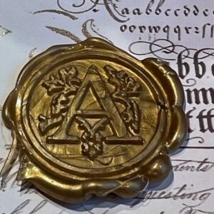 Lakstempel Italia letter A