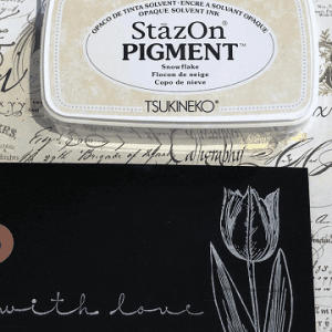 StazOn pigment snowflake