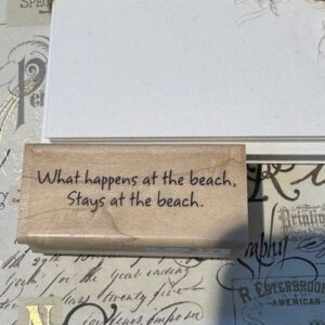 What happens at the beach