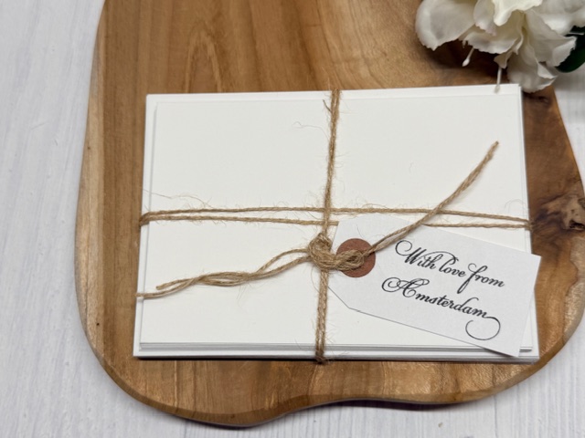 Cotton set kaarten & enveloppen groot 155x105mm