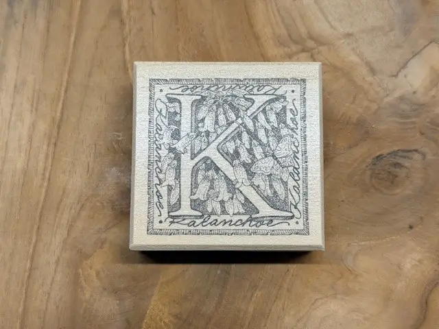 Floral letter K