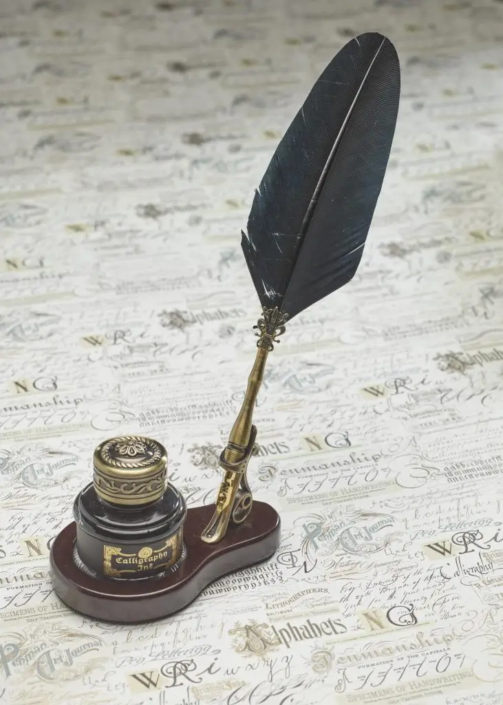 Luxe desk set ovaal zwart