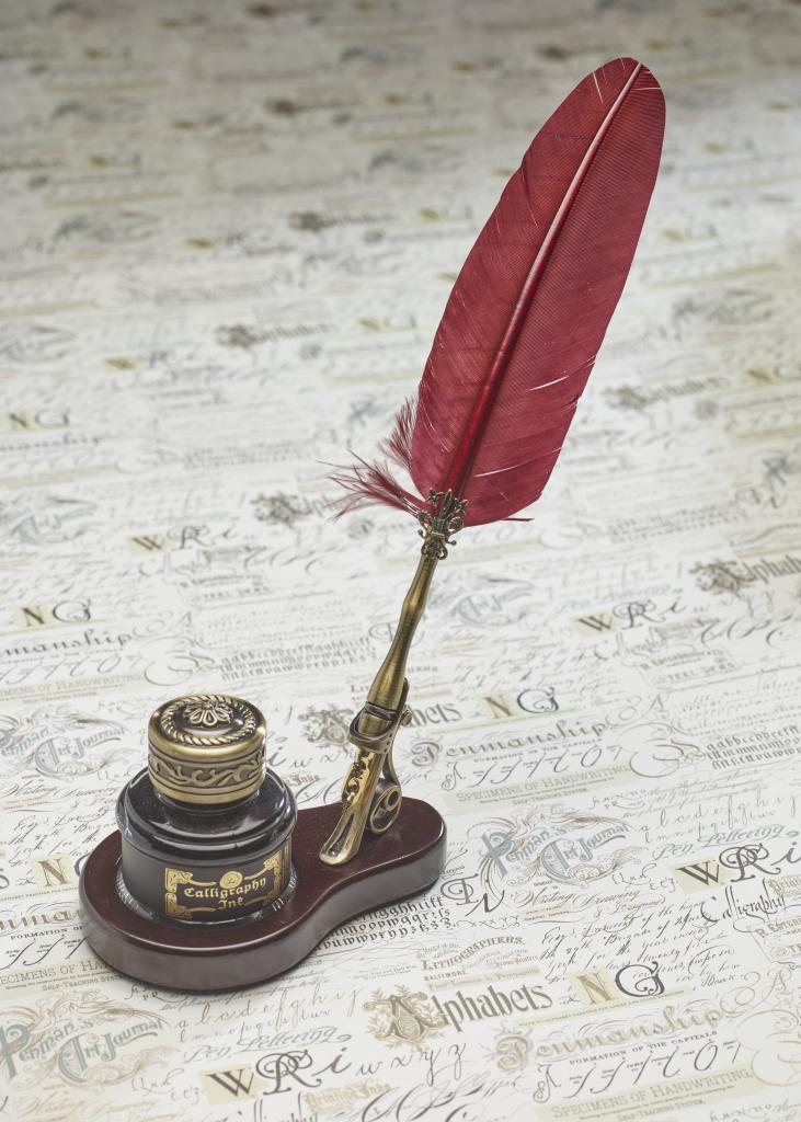 Luxe desk set ovaal bordeaux