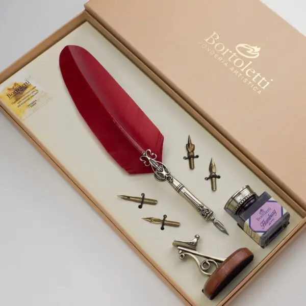 Veren kroontjespen set Morosini rood