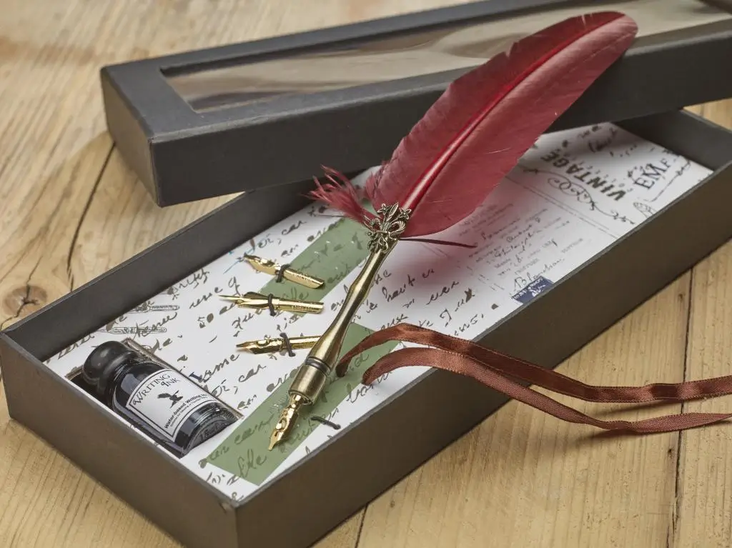 Veren kroontjespen set bordeaux