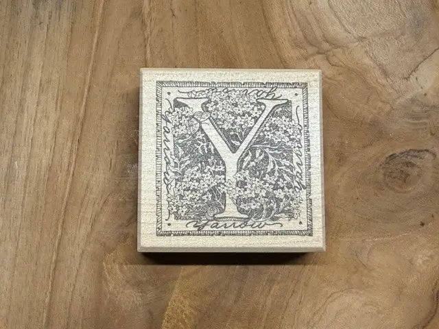 Floral letter Y