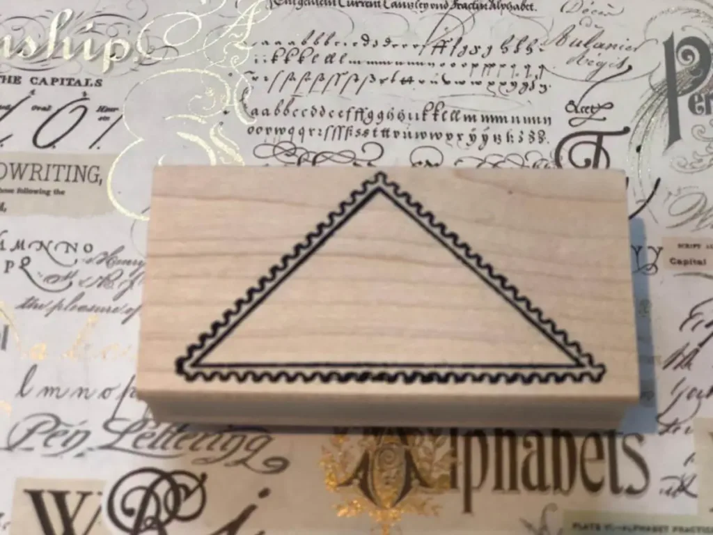 Blank triangle postage