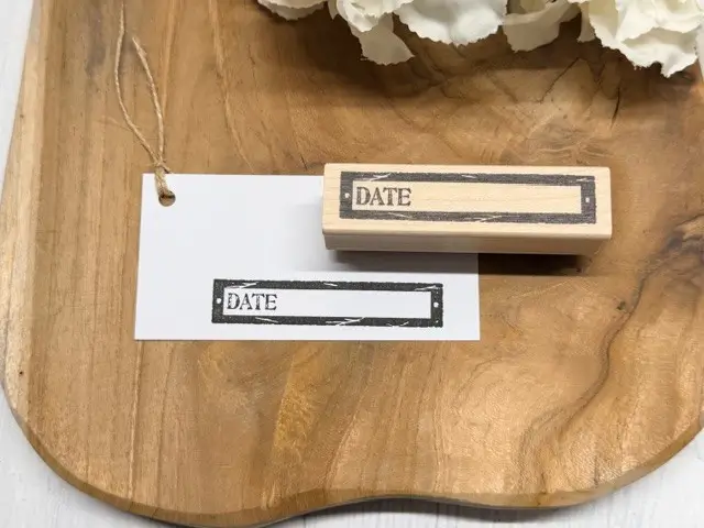 Date label, bookplate