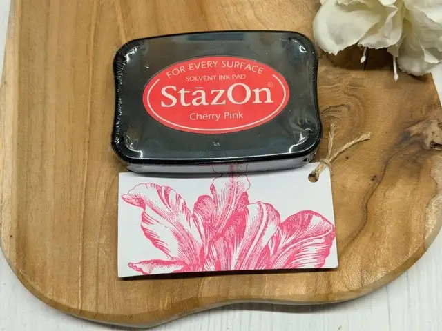 StazOn cherry pink