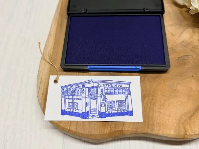 Stempelkussen blauw 110x70mm