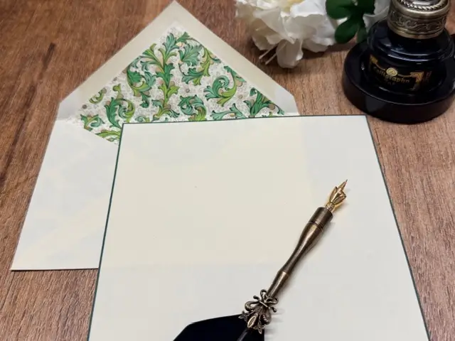Set Italia groen briefpapier