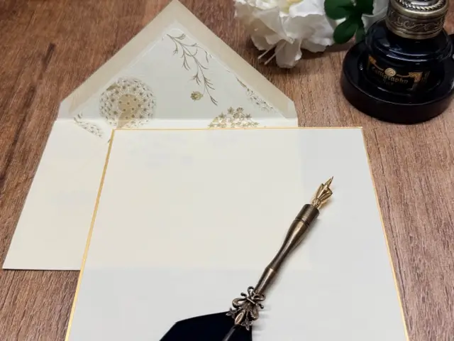 Set Italia goud briefpapier