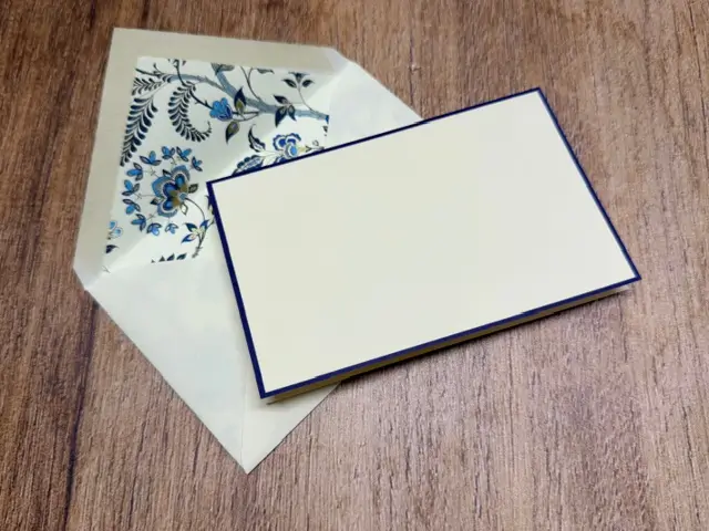 Set Italia blauw/goud kleine kaart